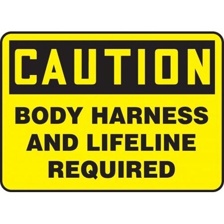 OSHA CAUTION SAFETY SIGN BODY MFPR604XL